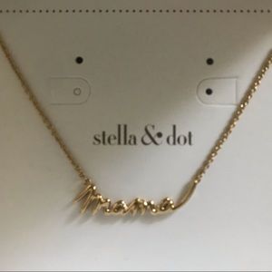 Stella Dot Mama Necklace Gold 
